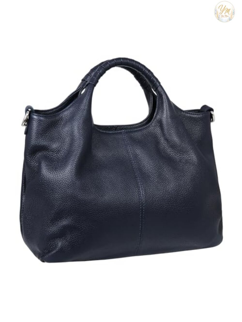 Genuine Leather Satchel Handbag Top Handle Crossbody Purse for Work Travel